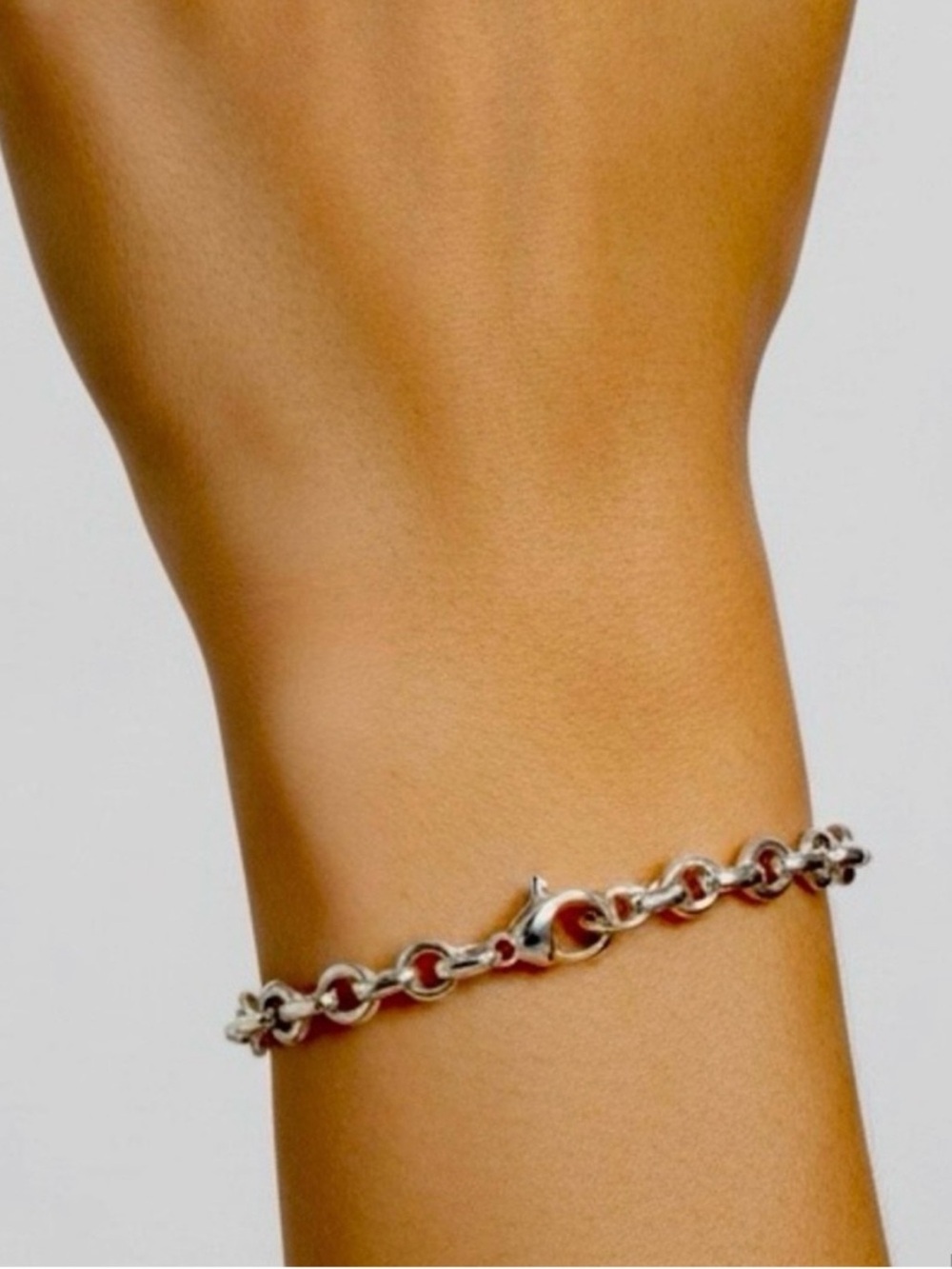 Vintage Tiffany & Co. Sterling Silver Round Donut Link Bracelet - Picture 4 of 4